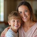 Fiona Smith, parent, with children